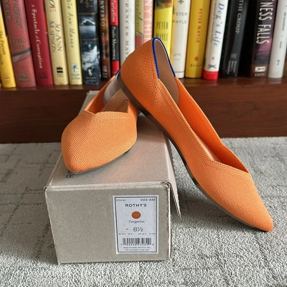 Rothy’s The Point Tangerine size 8.5 - Picture 1 of 12